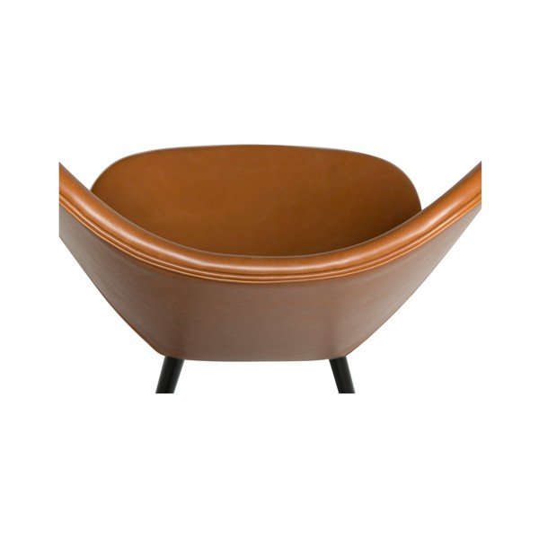 Scaun din piele ecologică DAN-FORM Denmark Dreamer, maro-image-3