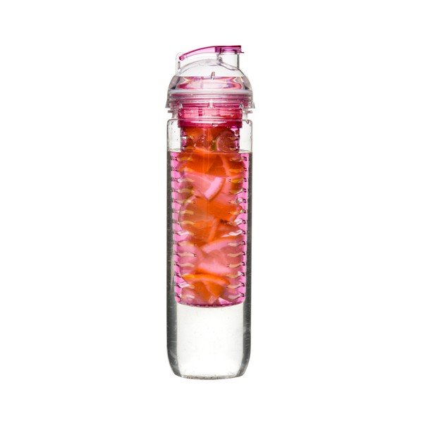 Sticlă cu infuzor Sagaform Fresh, 800 ml, roz-image-1