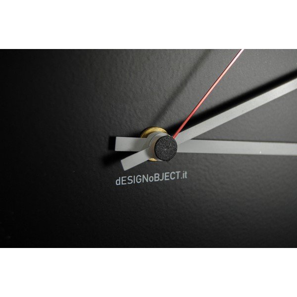 Ceas de perete, dESIGNoBJECT.it Numbers Circle Black, 50 x 50 cm -image-3