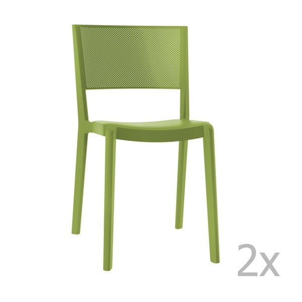 Set 2 scaune grădină Resol Spot, verde