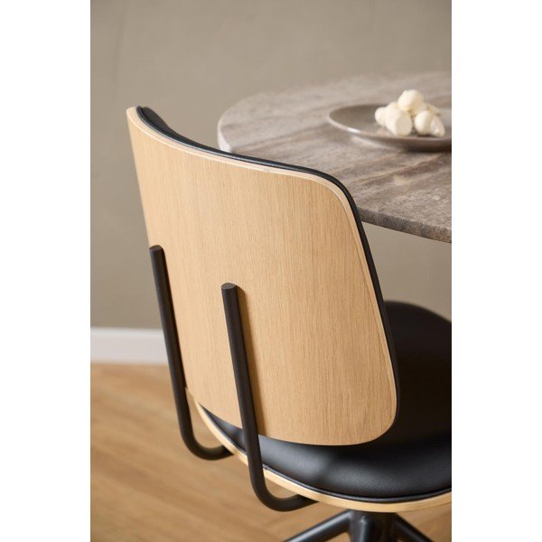 Scaun de dining negru Owen – Actona-image-2
