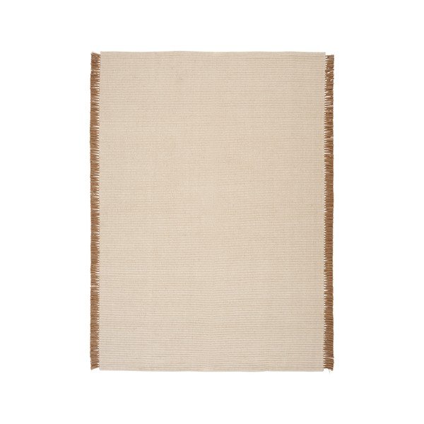 Covor crem țesut manual din amestec de bumbac 200x300 cm Channa – Jotex-image-2