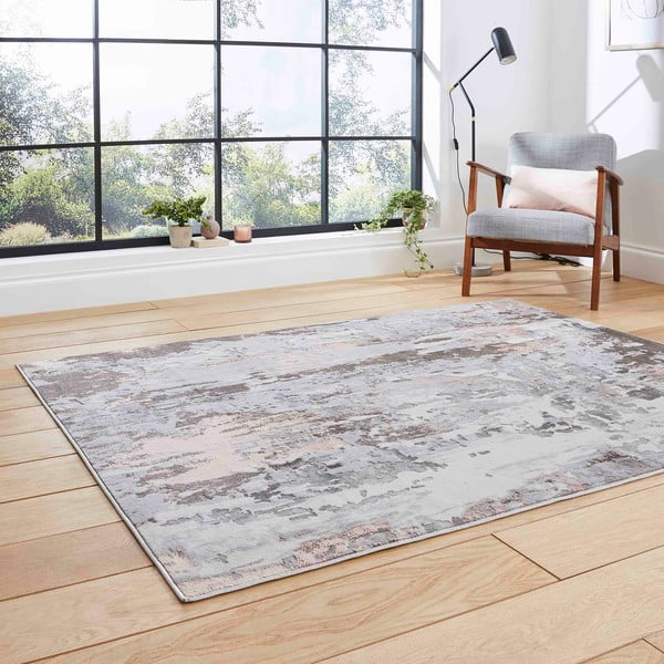Covor roz/gri deschis 200x290 cm Apollo – Think Rugs-image-2