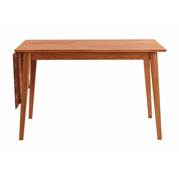 Masă de dining pliabilă din lemn de stejar natural Rowico Mimi, 120 x 80 cm-image-1
