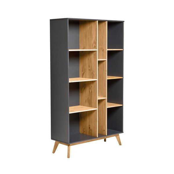 Bibliotecă Marckeric Cris, gri antracit-image-3