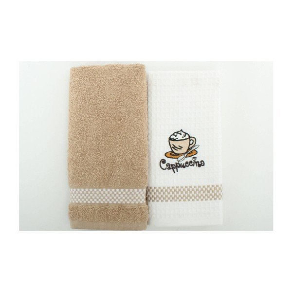 Set 2 prosoape Coffee, 45x70 cm