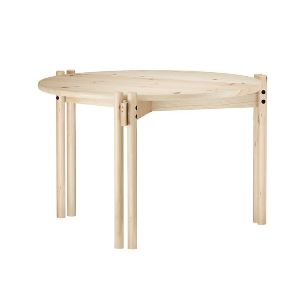 Măsuță de cafea în culoare naturală rotundă din lemn masiv de pin ø 60 cm Sticks – Karup Design-image-3