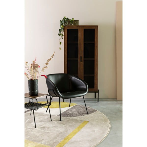 Covor Zuiver Hilton, ø 240 cm, gri - roz-image-1