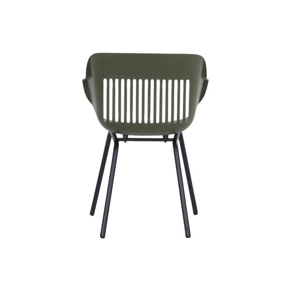 Scaune de grădină verde-închis 2 buc. din plastic Jill Rondo – Hartman-image-4