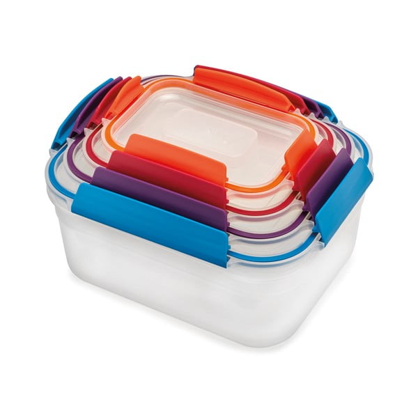 Set 4 recipiente pentru alimente Joseph Joseph Nest Lock