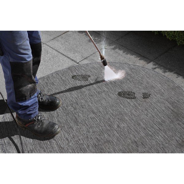 Covor adecvat pentru exterior NORTHRUGS Miami, Ø 140 cm, gri-image-1