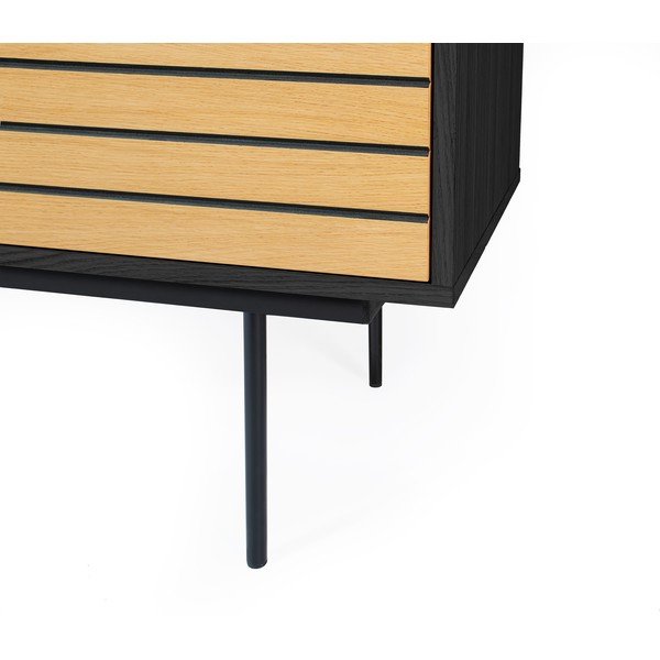 Comodă cu aspect de lemn de stejar Woodman Stripe Oak-image-4