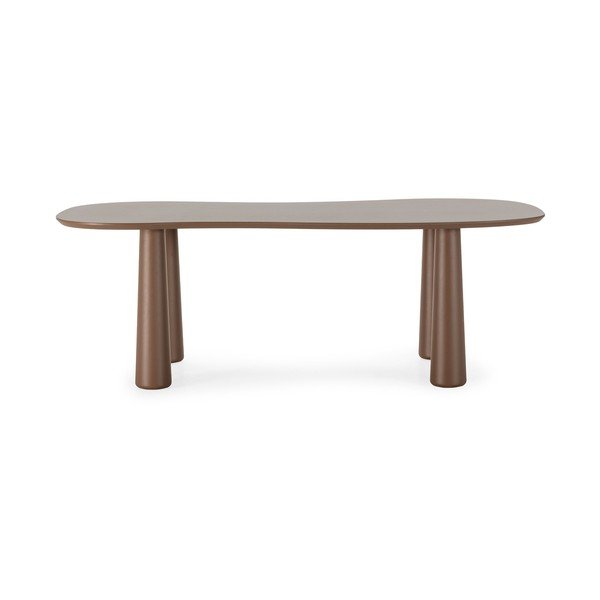 Măsuță de cafea maro cu blat din lemn de pin 110x220 cm Nahia – MOME