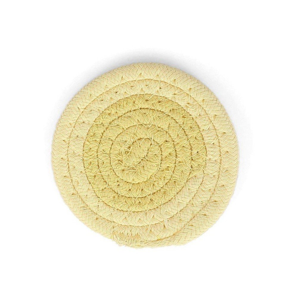 Coasters galbene 4 buc. din material textil Piff – ONA