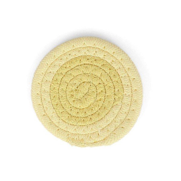 Coasters galbene 4 buc. din material textil Piff – ONA