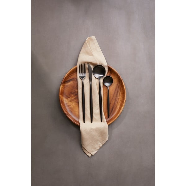 Tacâmuri negru din oțel inoxidabil 16 buc. Modern retro – Premier Housewares-image-1