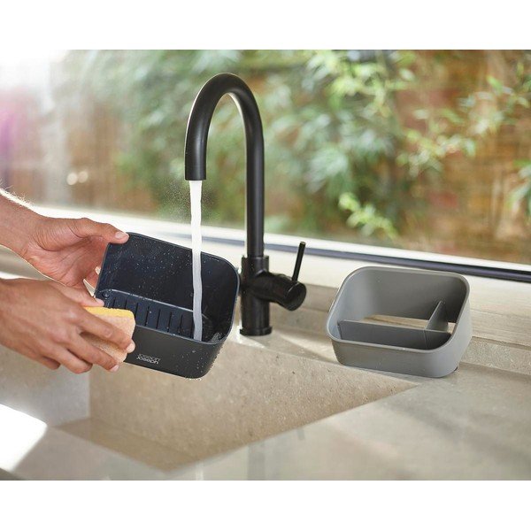 Suport pentru accesorii de spălat gri închis din plastic SinkStore – Joseph Joseph-image-2