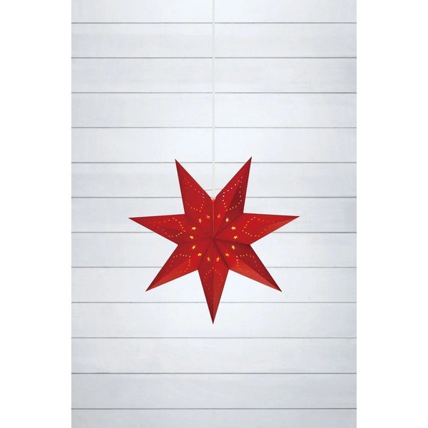 Decorațiune luminoasă de Crăciun roșie suspendată Saturnus – Markslöjd-image-1