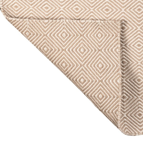 Covor reversibil pentru exterior din plastic reciclat Green Decore Solitaire, 120 x 180 cm, crem-image-4