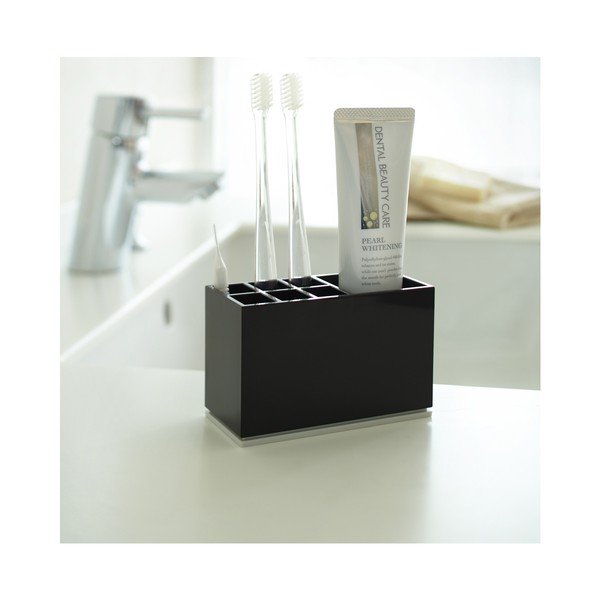 Suport pentru periuța de dinți negru din plastic Mist – YAMAZAKI-image-1