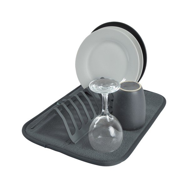 Scurgător de vase gri din plastic 36x28 cm – Homéa-image-1