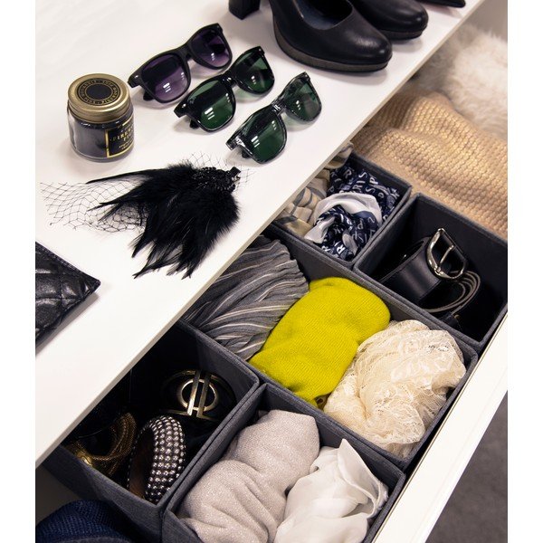 Set 3 organizatoare Bigso Box of Sweden Drawer, gri-image-2