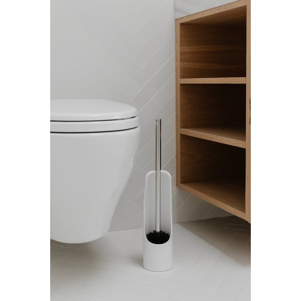 Perie de WC albă din plastic Touch – Umbra-image-3