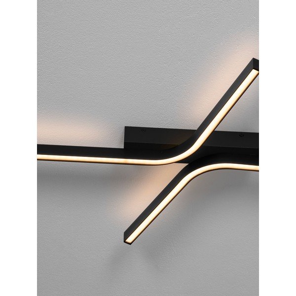 Plafonieră negru-mat LED cu intensitate reglabilă din aluminiu 50x100 cm Akro – Nova Luce-image-2