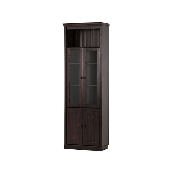 Vitrină maro din lemn de pin 74x223 cm Anita – Støraa-image-1