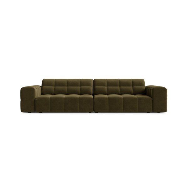 Canapea kaki cu tapițerie din catifea 252 cm Chicago – Cosmopolitan Design