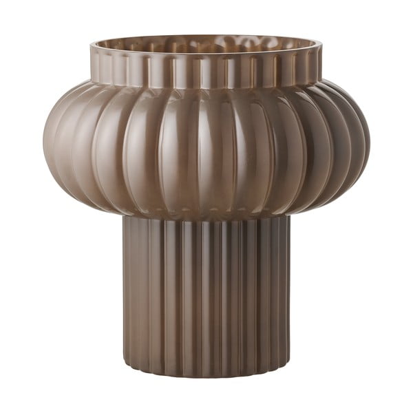 Vază maro din sticlă (înălțime 27 cm) Celia – House Nordic