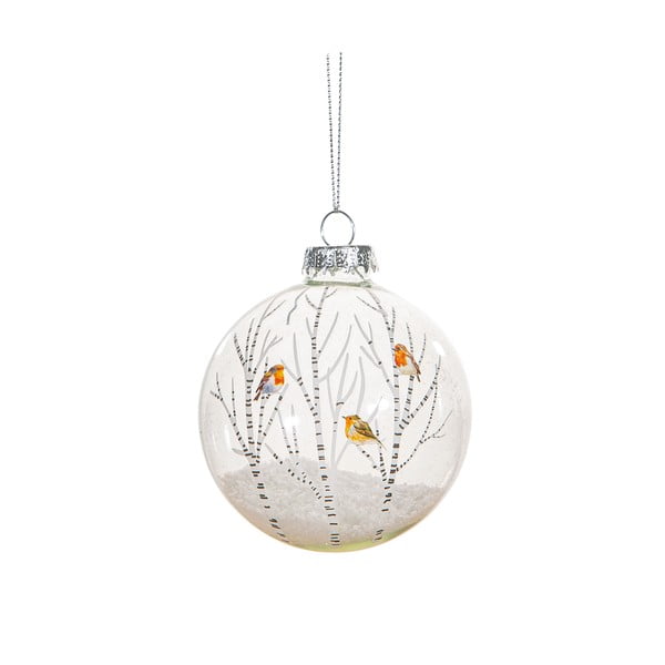 Ornament de Crăciun din sticlă Robins – Sass & Belle
