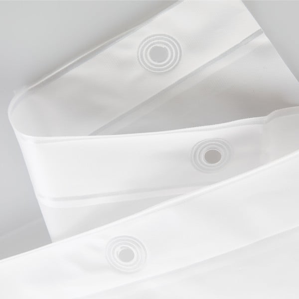 Perdea de duș iDesign PEVA Liner, 183 x 183 cm, alb-image-4