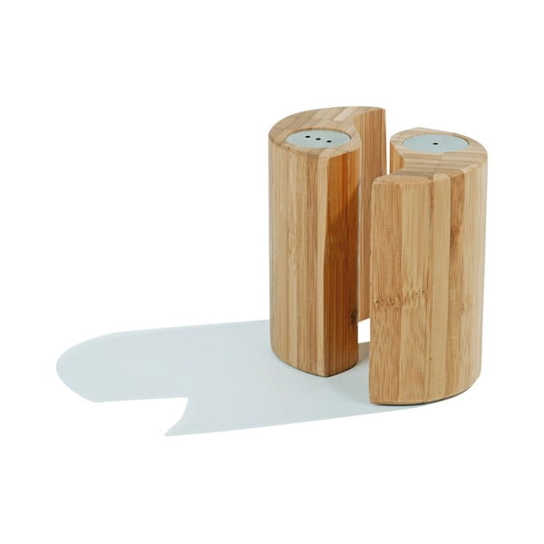 Set din bambus solniță și piperniță Zen