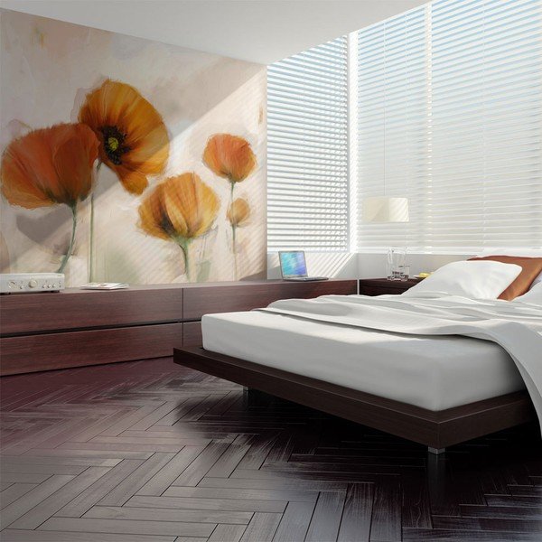 Tapet în format mare Artgeist Vintage Poppies, 400 x 309 cm-image-1