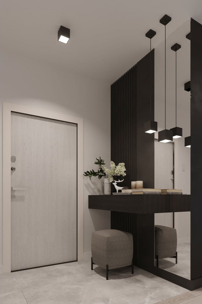 Inspirații: Hol și dressing, Stil industrial, Decorațiuni