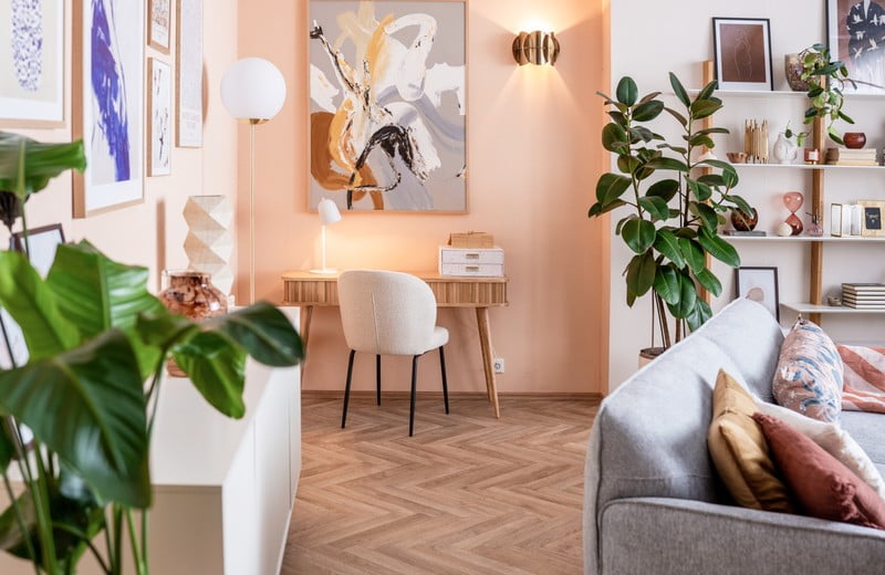 Inspirație pentru o amenajare de interior în culori pastelate