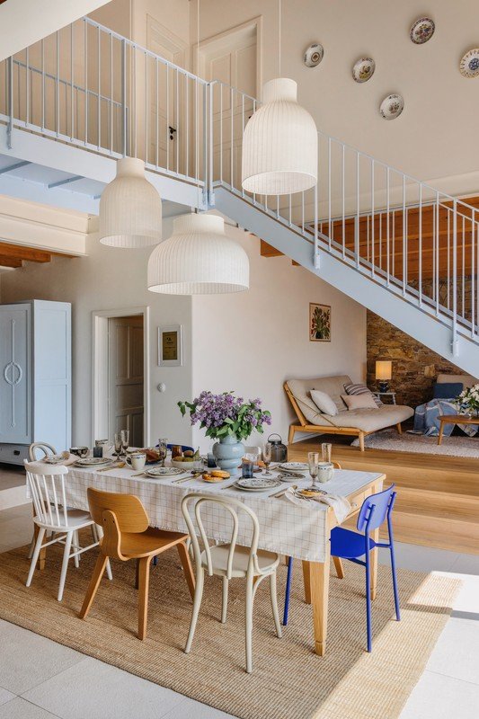Inspirații: Zonă de dining, Stil rustic