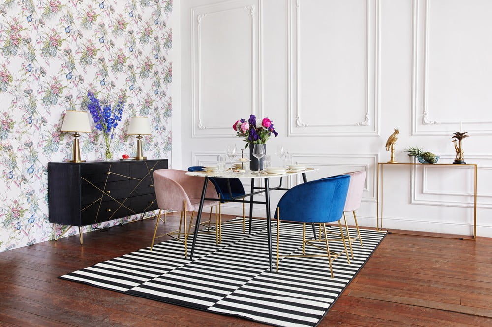 Inspirații: Stil glamour, Zonă de dining