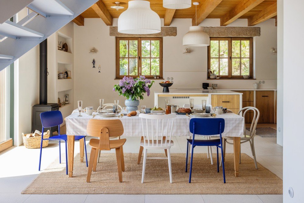 Inspirații: Zonă de dining, Stil rustic
