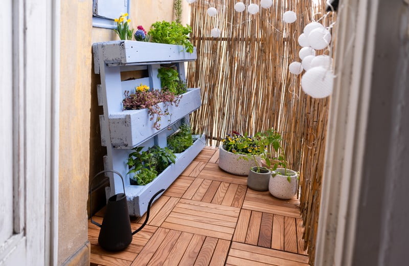 DIY: Transformarea unui balcon mic într-o grădină cu ierburi aromatice