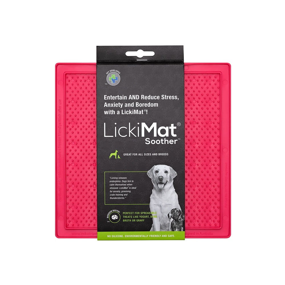Covoraș de lins pentru animale de companie Soother Pink – LickiMat