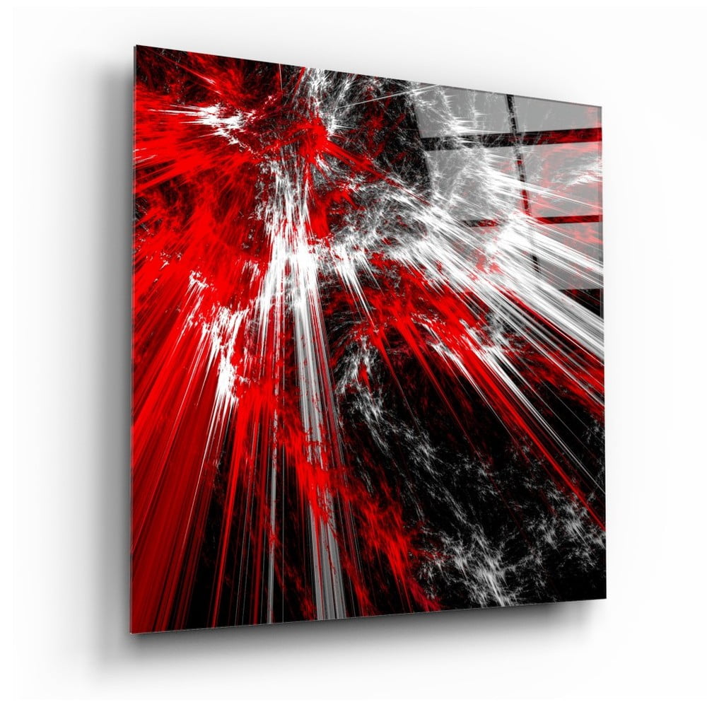 Tablou din sticlă Insigne Red Blast, 40 x 40 cm bonami.ro imagine 2022