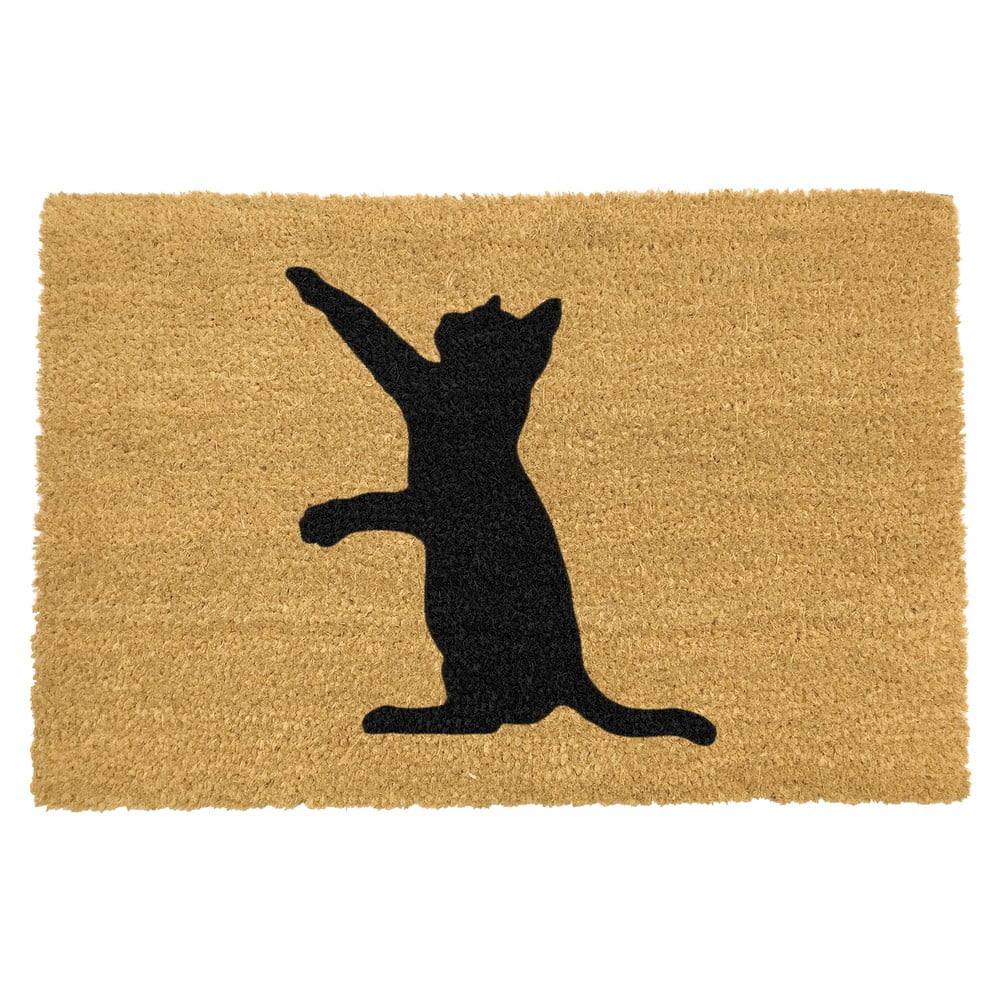 Covoraș intrare din fibre de cocos Artsy Doormats Cat, 40 x 60 cm Artsy Doormats imagine 2022