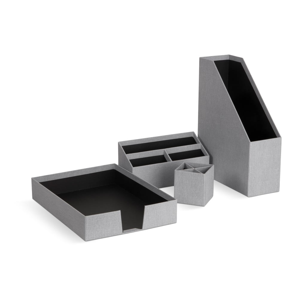 Organizatoare 4 buc. din carton Hugo Canvas Paper Laminate – Bigso