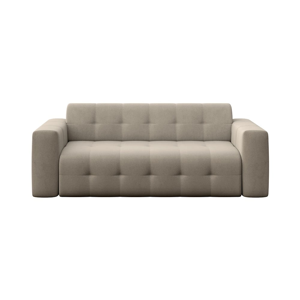 Canapea maro deschis cu tapițerie din catifea 223 cm Tuil – Rodier