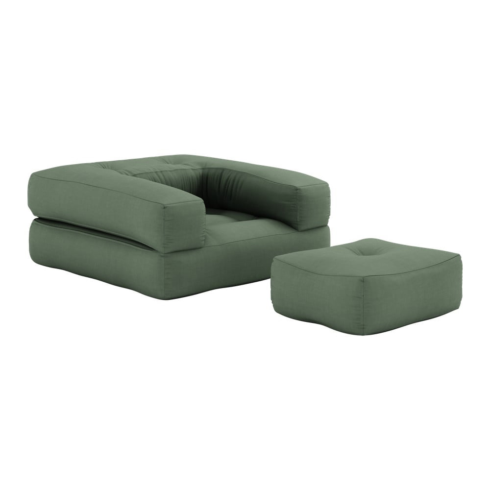 Fotoliu variabil Karup Design Cube Olive Green, verde bonami.ro
