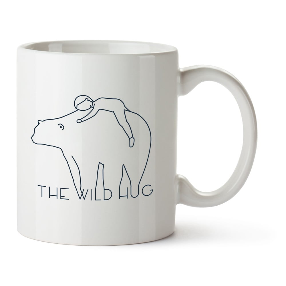 Cană din ceramică albă The Wild Hug The Wild Hug, 370 ml
