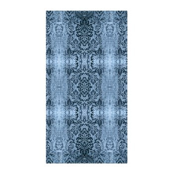 Covor vitaus becky, 800 x 150 cm, albastru petrol