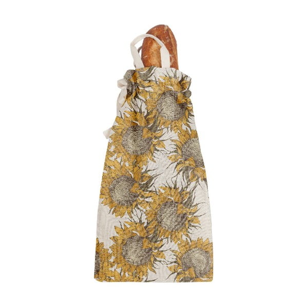 Săculeț textil pentru pâine Really Nice Things Bag Sunflower, înălțime 42 cm
